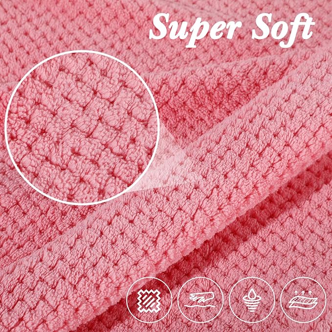 Newwiee 4 Pcs Oversized Bath Towel 40'' x 80'' Bath Sheet,Bright Colors | Fluffy Microfiber Quick Dry, Extra Large Bathroom Towel, Soft Absorbent Adult Shower Sheet, Fall Halloween Decor, Spa Beach - Image 3