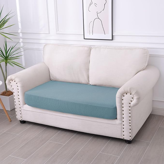 hyha Waterproof Couch Cushion Covers for Pets, Non Slip Sofa Seat Cover | Stretch Jacquard Fabric, Elastic Bottom, Non Slip Fit, Waterproof Protection, Pet Hair Protection (1 Piece for Medium) - Image 7