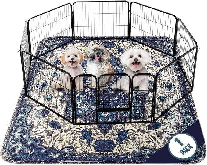 PUPIBOO Washable Pee Pads for Dogs and Cats - Super Absorbent Reusable Puppy Training Pads - 100% Waterproof, Leak-Proof & Non-Slip Whelping Pads for Pet Housebreaking by PUPIBOO