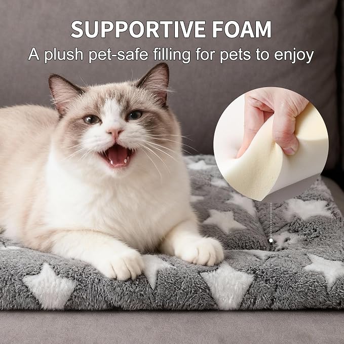 Dog Bed Mat, Reversible Crate Pad & Cute Dog Bed - Machine Washable Kennel Mat with Ultra Soft for Small Dogs & Cats - Image 5