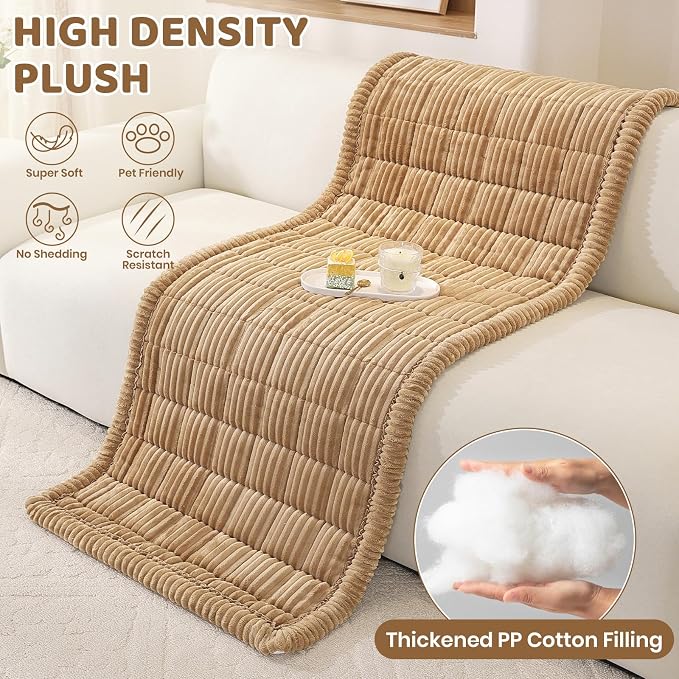 Royhom Couch Cover for Dogs Washable，Non Slip Sofa Protector for Pets | Durable & Easy Care, Soft Furniture Cover for Leather & Fabric Couches Against Claws, Spills & Fur, 35.4x63 Inch, Green - Image 6