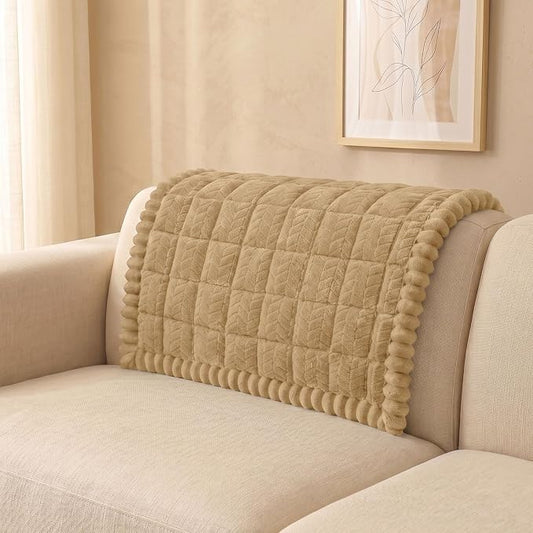 Smiry Couch Cover for Dogs, Non Slip Fuzzy Pet Sofa Arm Covers Washable | Sofa Slipcovers for Armrest & Backrest, Soft Thick Furniture Protector for Cats Dogs, Against Fur, Dirt (35.4"x35.4") by Smiry
