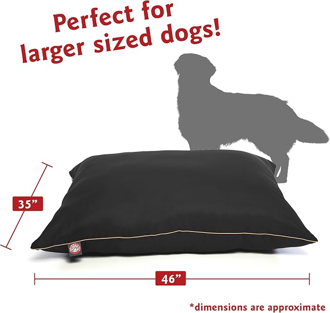 Large 35x46 Super Value Dog Pet Bed - Black - Image 2