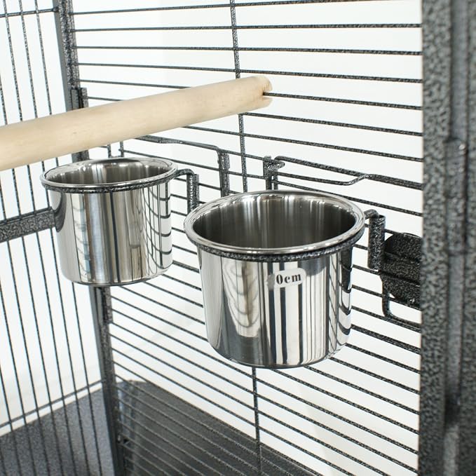 Nova Microdermabrasion 61 Inches Large Bird Cage Play Top Parrot Cockatiel Parakeet Chinchilla Macaw Cockatoo Cage W/Stand Perch Pet Supplies - Image 6
