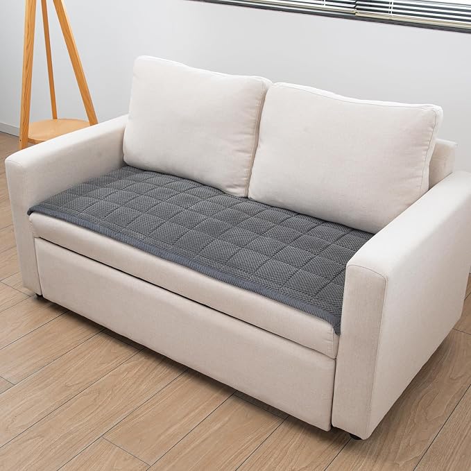 Pet Couch Covers,Couch Cover for Dogs Washable,Anti Slip Dog Sofa Covers Couch Protector Sofa Mat,Seat Cover,Dog Mat,Pet Pad for Furniture 1 Piece (Gray, 21''x55''/Rectangular) by TAOMOCASTL