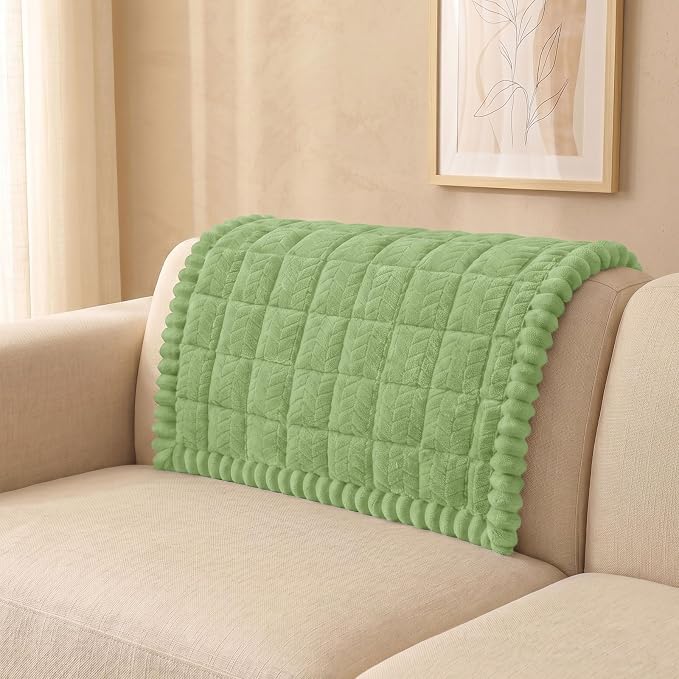 Smiry Couch Cover for Dogs, Non Slip Fuzzy Pet Sofa Arm Covers Washable | Sofa Slipcovers for Armrest & Backrest, Soft Thick Furniture Protector for Cats Dogs, Against Fur, Dirt (35.4"x35.4") by Smiry