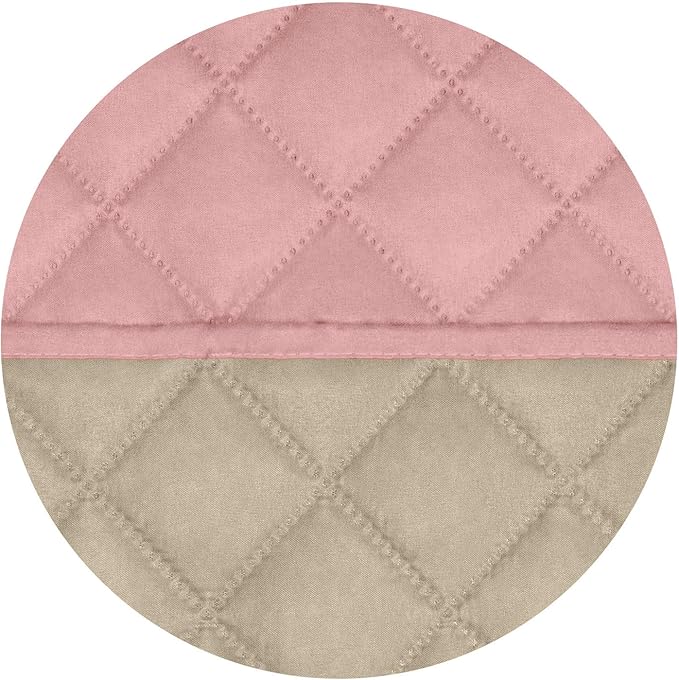 PureFit Reversible Recliner Chair Covers Couch Covers for Dogs, 19 in | Pink/Beige, Water Resistant Couch Protector, Washable Pet Couch Cover with Non Slip and Elastic Straps For Kids - Image 5