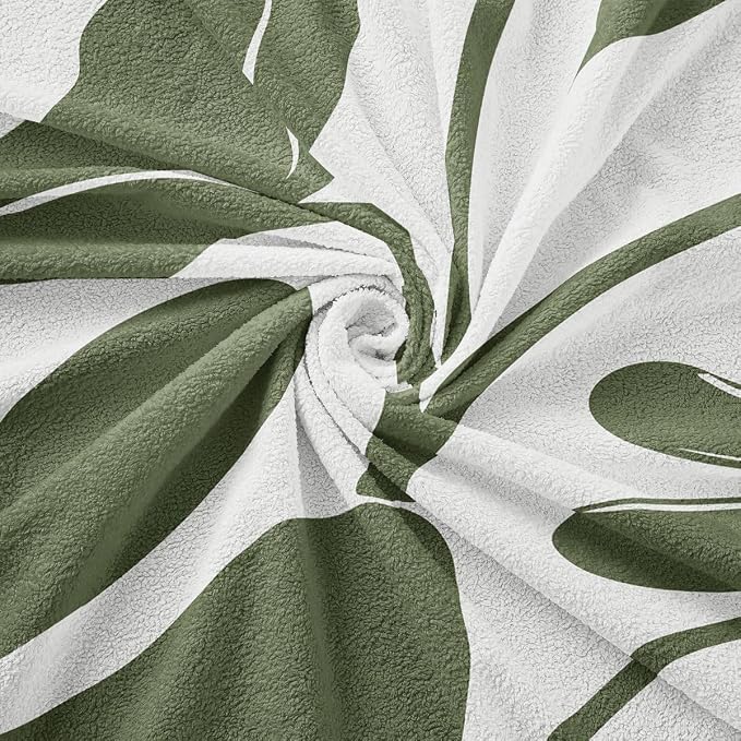 Erosebridal Sage Green Retro Floral Couch Cover 91" X 150" Vintage Minimalist Flower Sofa Cover Modern Aesthetic Couch Protector Cute 70S Sofa Protector for Cushion Couches Sofas, Washable Non Slip - Image 7