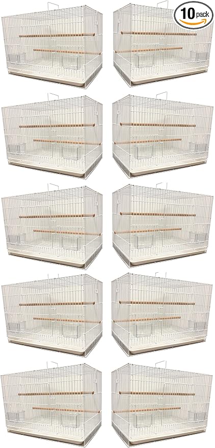 Lot of Ten Aviary Breeding Breeder Lovebird Finch Parakeet Finch Flight Cages by Mcage