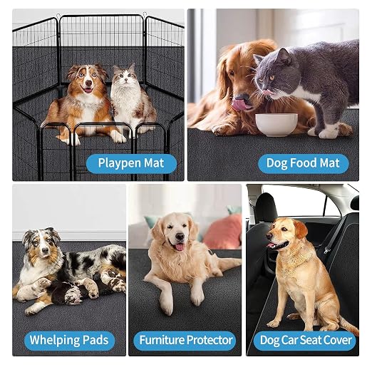 Kennel Pad Dog Crate Mat Liner, 48" x 29" - 2 Pack | Waterproof, Non-Slip, Washable Puppy Pee Pad for Kennel Training - Under Pet Cage to Protect Floors, Thin Cut to Fit Design - Image 5