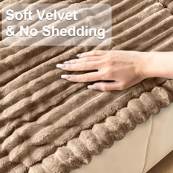 NAISI Pet Couch Covers for Sofa with Thick Filling and Non-Slip Bottom Sectional Sofa Covers Washable Friendly for Pets(1pc/27.5"x 82.6",Khaki) - Image 3