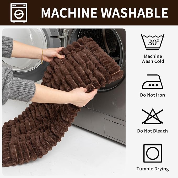 Sofa Couch Cover, Sofa Covers for Dogs Washable, Non-Slip Striped Sofa Slipcovers for Sectional Sofa, Sofa Cover Furniture Protector for L Shaped(Dark Brown, 27.6"x 27.6") - Image 6