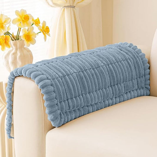 hyha Couch Cover for Dogs, Washable Non Slip Plush Flannel Sofa Protector | Thick Flannel, Silicone Anti-Slip Backing, Pet Hair & Scratch Protection, Fits Sofa & Loveseat (27.6" x 27.6") by hyha