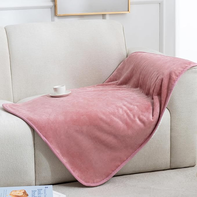 gogobunny Waterproof Pet Blanket for Small Dogs and Cats, Reversible Sherpa Fleece Soft Plush Throw for Couch Protection, Washable Furniture Protector (Pink, 30x40 inches) by gogobunny