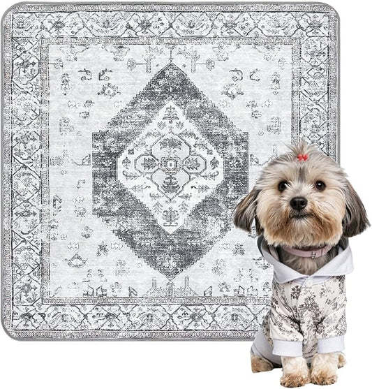 Lahome Extra-Large Washable Dog Pee Pads (72"x72") - Super Absorbent & Waterproof - Leakproof Reusable Mat for Playpens, Beds & Whelping, Convenient Cleanup,Gray by Lahome