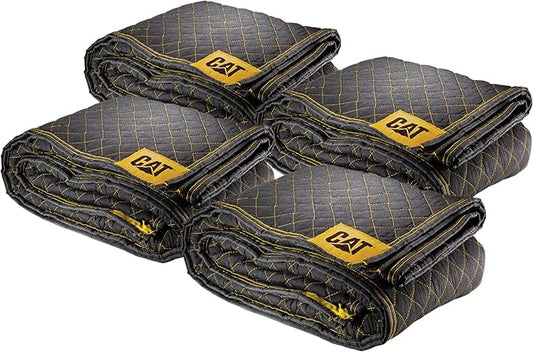 Cat Utility Padded Moving Blanket, Non-Woven Cushioned Blankets, 80 Inch by 72 Inch, 4 Pack, Reinforced Stitching, Outdoors, Protection - 240030 by Unknown