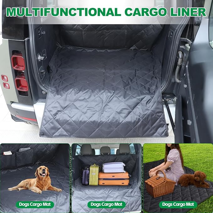 HAPPYHORSE Pet Dog Trunk Cargo Liner Compatible with Land Rover Defender 110 2020-2024 Cargo Cover Waterproof and Non-Slip Dog seat Cover Cargo Liner Area Protector Cover (Style A) - Image 3