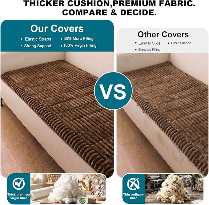 NILUOH Couch Cover for Dogs Washable, Non Slip Furniture Protector for Pet | Suitable for Leather & Fabric Couch, Prevents Pet Hair, Scratches & Stains, Pet Friendly, 27.6"x82.7" - Image 2