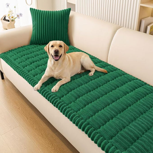 Smiry Couch Cover for Dogs, Non Slip Washable Sofa Protector for Pets | Soft Furniture Cover for Leather & Fabric Couches, Cozy Protect Against Fur, Dirt & Messes, Pet Friendly, 27.6"x88" by Smiry