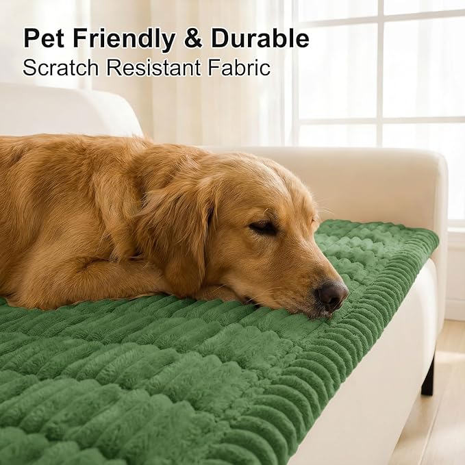 Smiry Couch Cover for Dogs, Non Slip Washable Sofa Protector for Pets | Soft Furniture Cover for Leather & Fabric Couches, Cozy Protect Against Fur, Dirt & Messes, Pet Friendly, 27.6"x47" - Image 4