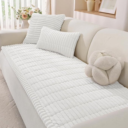 Couch Cover for Dogs,Washable Non-Slip Pet Friendly Sofa Protector | Thick Flannel Sofa Cover,Nonslip, Washable,Anti-Pilling,Pet Friendly,for Dogs & Cats,Cozy Protect Against Fur,27.6" x 35" by YSTELLAA