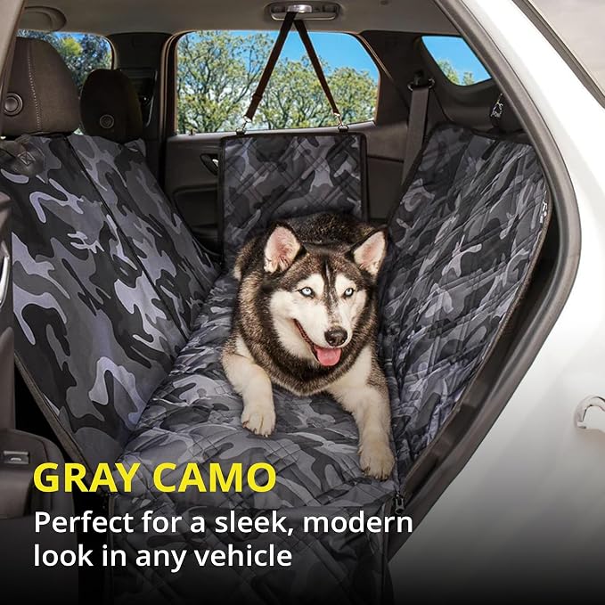 Meadowlark Dog Car Seat Cover, Heavy Duty Pet Seat Cover for Back Seat, Non-Slip Extra Padded Dog Hammock, Water-Resistant Back Seat Protector for Cars Trucks and SUVs (54" W x 58" L) - Image 8