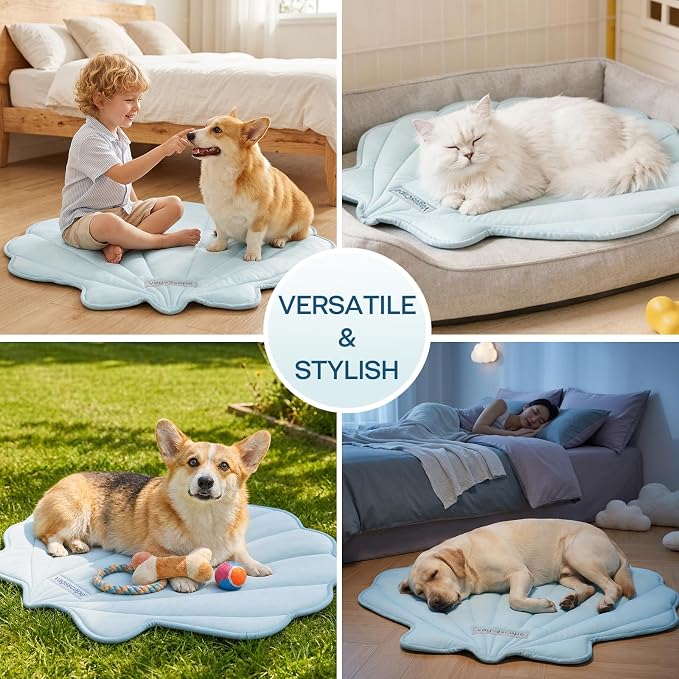 Dog Cooling Mat Washable Pet Cooling Mat, Self Cooling Mat for Dogs Large | 55" x 45", Thick Portable Foldable Cooling Pad for Indoor Outdoor, Crate, Travel, Camping and Beach - Image 5