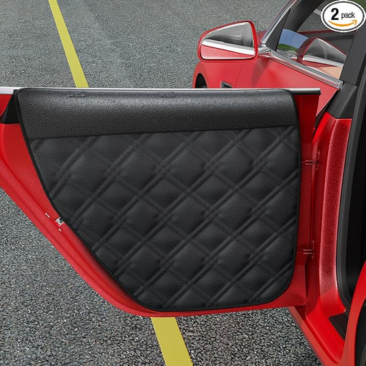 Surfcabin Dog Car Door Protector: 20% Larger Design for Sedans & Small SUVs | Thickened Waterproof Fabric, 2 Packs Full Door Panel Covers, Protects Doors from Dog Scratching by Surfcabin