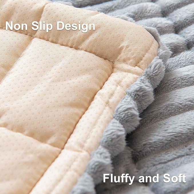 Couch Cover for Dogs Washable, Non Slip Sofa Covers for Pets 3 Cushion Couch Sofa, Sectional Slipcover Furniture Protector (1 PCS 27.5"x82" Light Grey) - Image 5