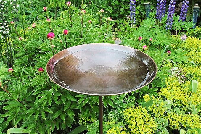 Achla Designs Burnt Copper Birdbath with Stake - Image 2