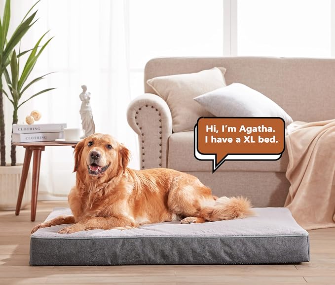WATANIYA PET XL Cooling Dog Beds for Large Dogs, 41-Inch Dog Crate Bed | Gel Memory Foam for Joint Relief, Waterproof Liner, Plush Removable Cover, for Pets Up to 90 lbs - Image 5