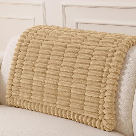 hyha Couch Cover for Dogs, Washable Non Slip Plush Flannel Sofa Protector | Thick Flannel, Silicone Anti-Slip Backing, Pet Hair & Scratch Protection, Fits Sofa & Loveseat (35.4" x 35.4") by hyha