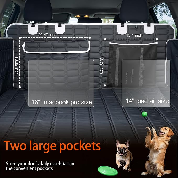 Reliadura SUV Cargo Liner for Dogs, Waterproof Trunk Cover with Bumper Flap | Non-slip Dog Seat Cover for SUVs/Cars/Vans,Large Pet Cargo mat with Side Flaps Protect seats from Scratches, Pet hair &Dirt - Image 2