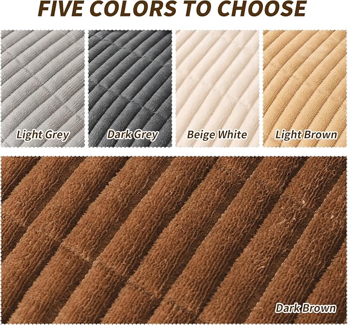 Couch Covers for Dogs, Velvet Dog Couch Cover, Pet Couchs Covers for Backrest & Armrest, Couchs Protector for Dogs, Sofa Cover for Pets Washable(1PC,Dark Brown,27.6"×27.6",Single Seater) - Image 5