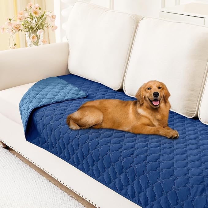 Smiry Waterproof Dog Bed Cover Blanket, Reversible Pet Blanket | Soft Reversible, Washable Leakproof Cats Dogs Couch Cover for Sofa, Couch, Furniture (30x70 Inch) by Smiry