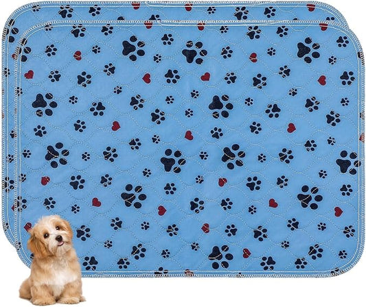 Washable Pee Pads for Dogs,2 Pack Extra Large 36"x54" Super Absorbent Reusable Puppy Pads,Non-Slip 100% Waterproof Dog Pee Pads,Pet Training Pads for Couch, Crate,Potty Training,Floor by ESWIN