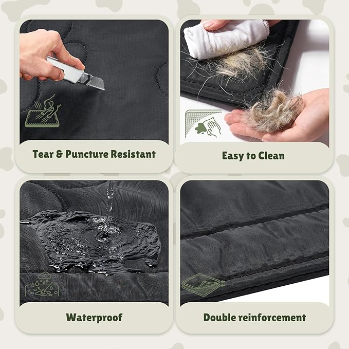 Chew Proof Dog Crate Pad, Indestructible Durable Dog Crate Mat, 22"x35" | Dog Bed For Aggressive Chewers, Waterproof, Machine Washable, For Large Dogs, Tough Indoor Outdoor Kennel Pad, Medium - Image 3