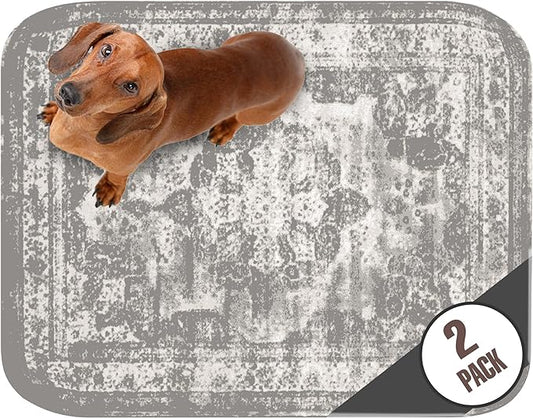 PUPIBOO Washable Pee Pads for Dogs and Cats - Super Absorbent Reusable Puppy Training Pads - 100% Waterproof, Leak-Proof & Non-Slip Whelping Pads for Pet Housebreaking by PUPIBOO