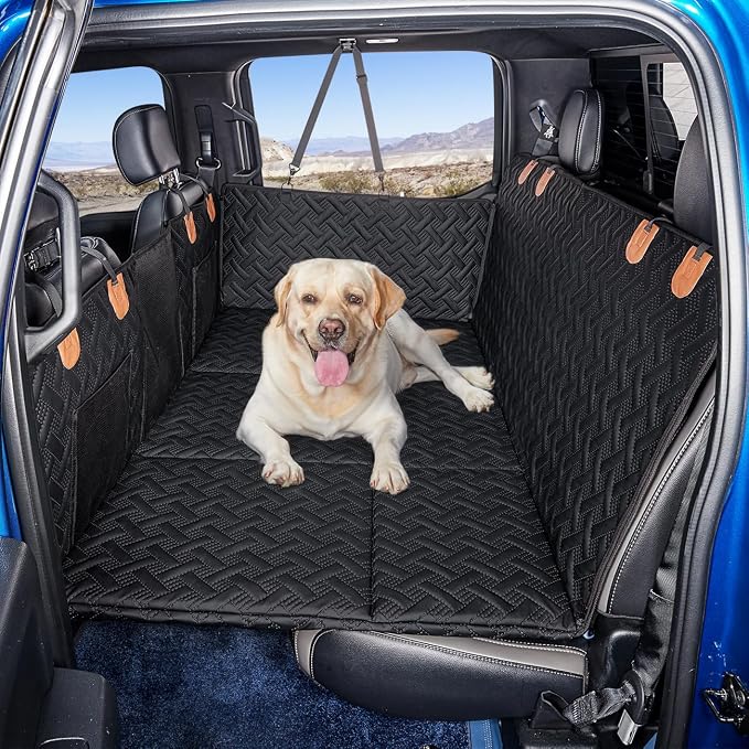 MAXFUT Dog Back Seat Extender for Truck,Truck Dog Seat Cover Back Seat,Dog Hammock for Truck,Hard Bottom Seat Extender,Pet Seat Covers for F150/RAM1500/Silverado by Unknown