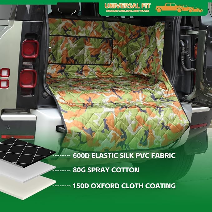 HAPPYHORSE Pet Dog Trunk Cargo Liner Compatible with Land Rover Defender 110 2020-2024 Cargo Cover Waterproof and Non-Slip Dog seat Cover Cargo Liner Area Protector Cover (Style C) - Image 3