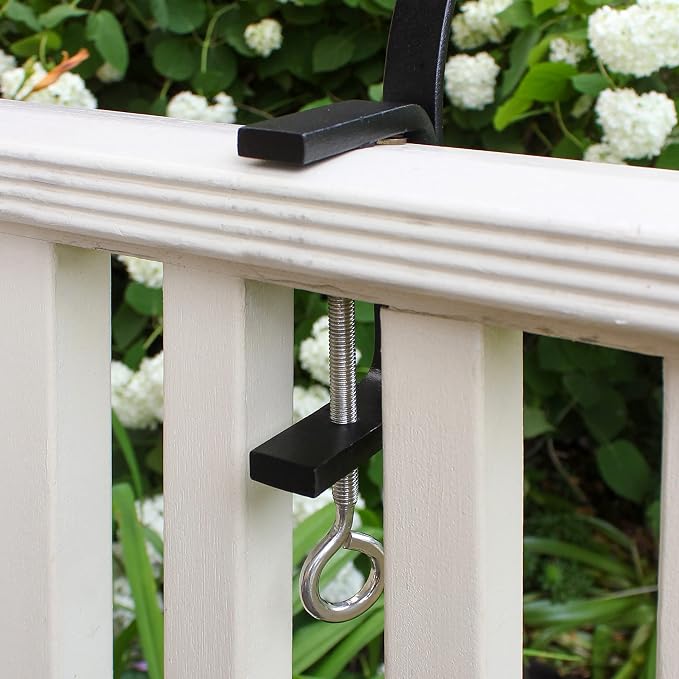 Achla Designs Lilypad Birdbath with Rail Mount Bracket - Image 5