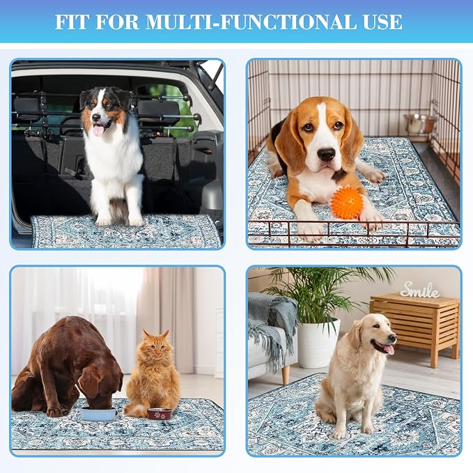 Thicken Washable Pee Pads for Dogs, 2 Pack Waterproof Reusable Pee Pads for Dogs，36"x48" Super Absorbent Leakproof Dog Pads, Non-Slip Potty Pads for Floor, Crate, Couch, Whelping Pads Pet Supplies - Image 6