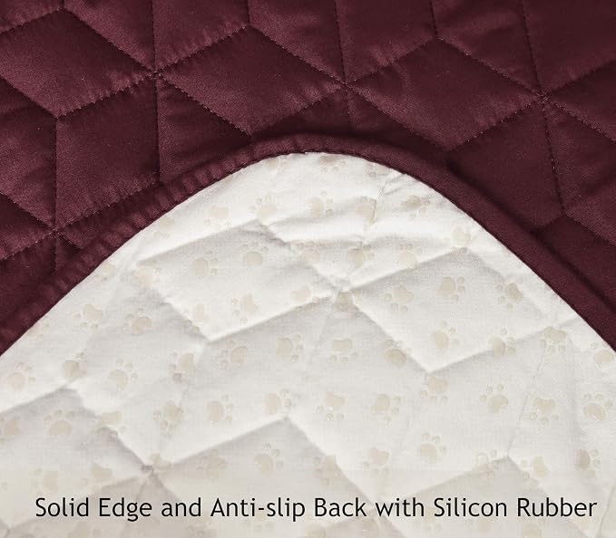 Ameritex Waterproof Nonslip Recliner Cover Stay in Place, Dog Couch Recliner Cover Furniture Protector for Pets and Kids (Burgundy, 30'') - Image 5