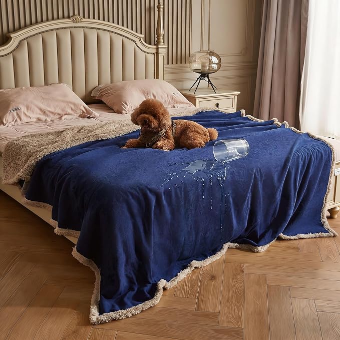 Kritter Planet Waterproof Reversible Pet Blanket for Dogs and Cats | 80 x 90 Inch, Waterproof Cover for Sofa and Bed, Washable Protection Against Fur, Dirt, Scratches and Everyday Messes by KritterPlanet