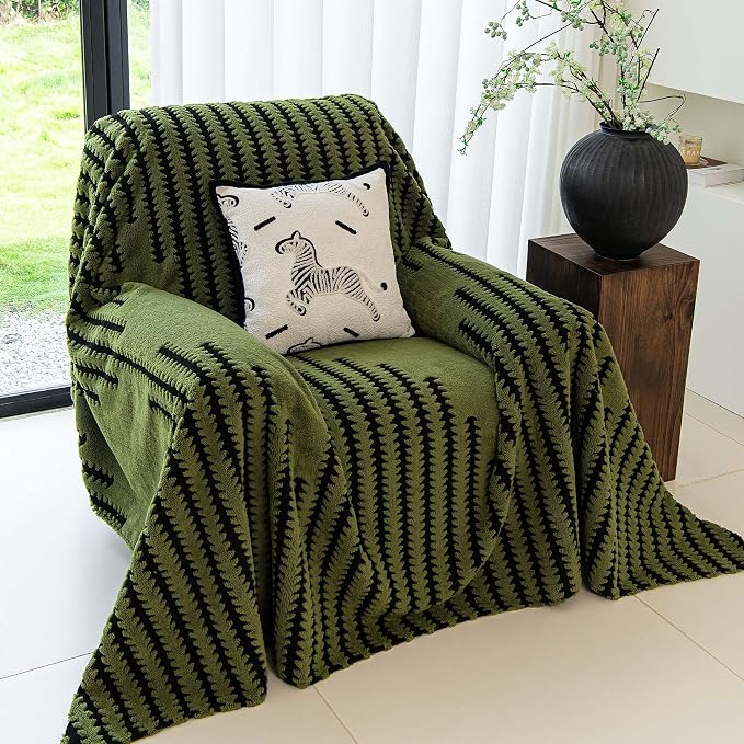 Non Slip Couch Covers for Cushion Sofa, Pet Friendly Washable, Heavy Duty Scratch Resistant Furniture Cover for Dogs, 71" x 91", Green - Image 8