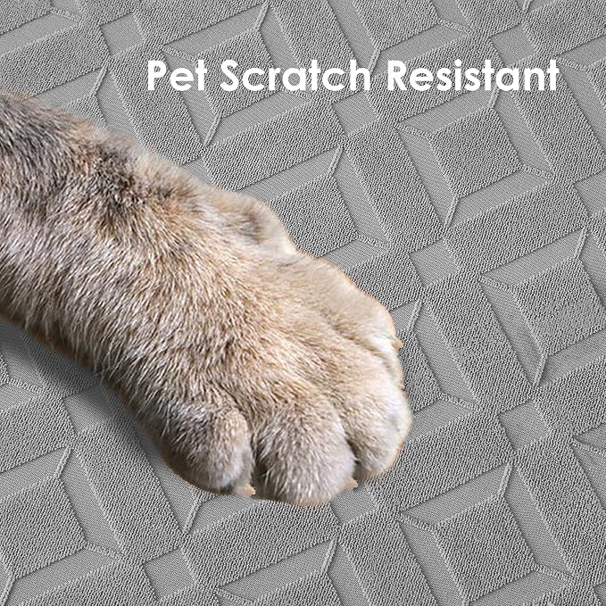 Genina Waterproof Couch Cushion Covers for Pets Washable Sofa Seat Covers | Non Slip,Stretch Jacquard Fabric,Pet Hair & Scratch Protection,Easy Installation,Furniture Protector,Loveseat Cover - Image 5