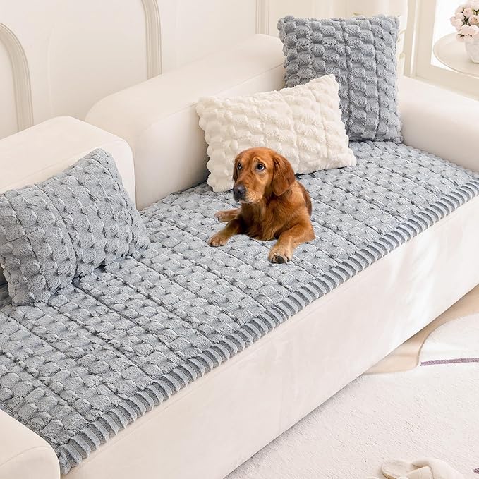 Pet Couch Cover Washable Sofa Protector Covers for Dogs Non Slip Dog Mat | Thick Flannel & Anti-Slip Backing, Protects Furniture from Pet Hair, Dirt and Messes, Fits Leather & Fabric Sofa and Loveseat by Mivnue