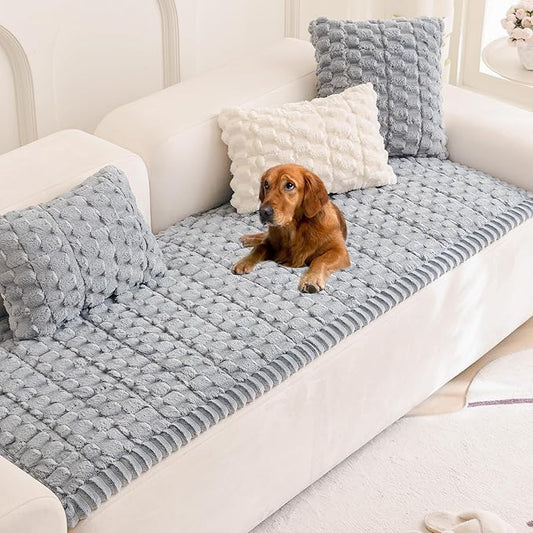 Pet Couch Cover Washable Sofa Protector Covers for Dogs Non Slip Dog Mat | Thick Flannel & Anti-Slip Backing, Protects Furniture from Pet Hair, Dirt and Messes, Fits Leather & Fabric Sofa and Loveseat by Mivnue