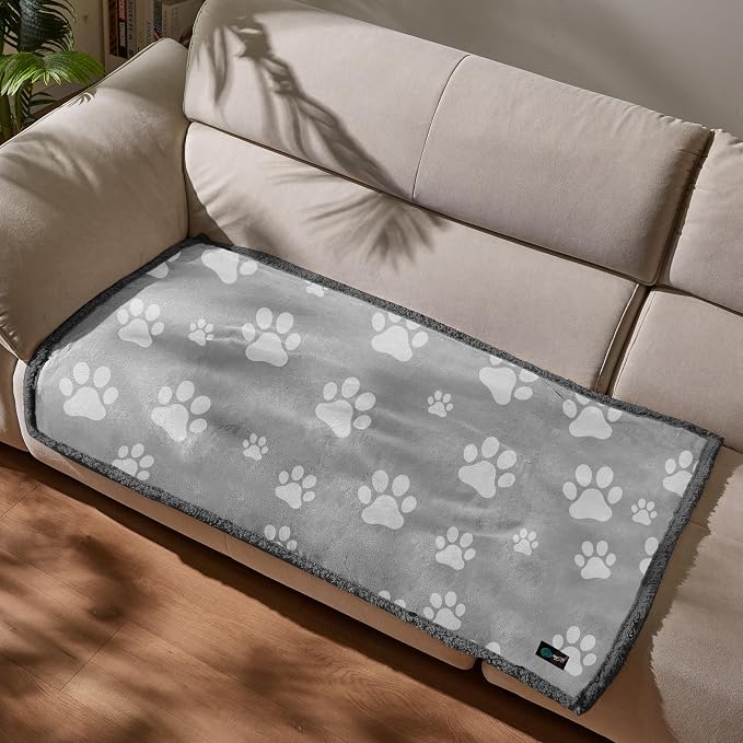 Kritter Planet Waterproof Reversible Pet Blanket for Small Dogs | 30 x 50 Inch, Washable Pet Protector for Sofa, Couch, Crates and Car Seats, Guards Against Fur, Dirt and Everyday Spills by KritterPlanet