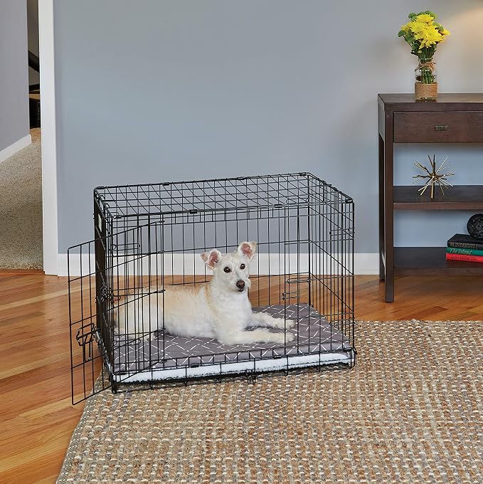 MidWest Homes for Pets Quiet Time Couture Paxton Pet Bed with Removable Pillow Cover, Mushroom, 30" - Image 2